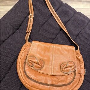 See by CHLOE Elegant boho Tan Leather Shoulder Bag